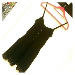 Express black button down romper